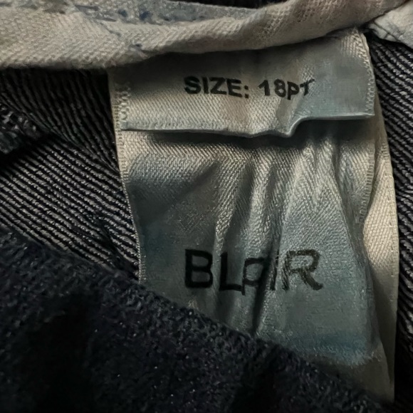 Blair- dk blue w/elastic waistband and 4 pockets - Picture 3 of 3